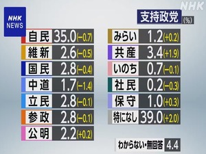 NHK政党支持率