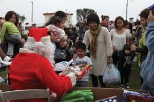 キャンプシュワブ内のクリスマス行事