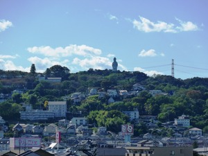 頼政神社から見た白衣観音