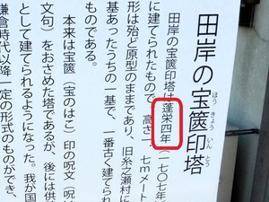 田岸の宝篋印塔 (2)