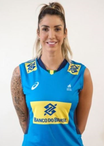 女子バレーボール ブラジル代表 タイーザ選手 実使用 ウインド 女子バレーボール ブラジル代表 タイーザ選手 実使用 ウインド