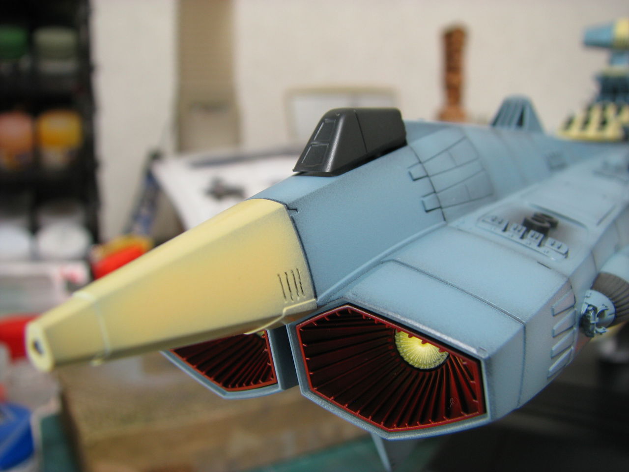 「ーー様製作ご依頼品」アンドロメダ級一番艦アンドロメダ(1/1000) 1/1000 バンダイ アンドロメダ級一番艦アンドロメダ 3艦目 制作