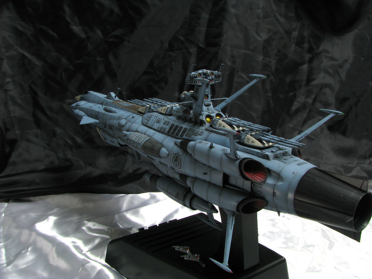「ーー様製作ご依頼品」アンドロメダ級一番艦アンドロメダ(1/1000) 1/1000 バンダイ アンドロメダ級一番艦アンドロメダ 3艦目 制作
