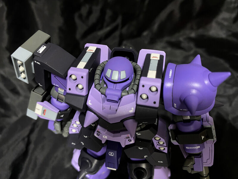 1/144 バンダイ スーパーカスタムザクF2000 ④ 完成です