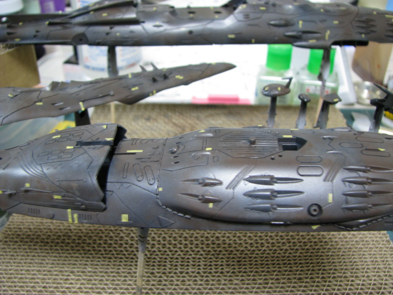 キ*0様 【宇宙戦艦ヤマト2199 ハイゼラード級航宙戦艦】約30cm 台座付 宇宙戦艦ヤマト2199［ハイゼラート級航宙戦艦&デラメヤ級強襲揚陸艦1