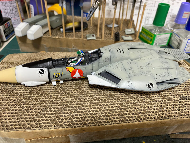 1/48 ハセガワ VF-1J スーパー/ストライクバルキリー ブラックエイセス 