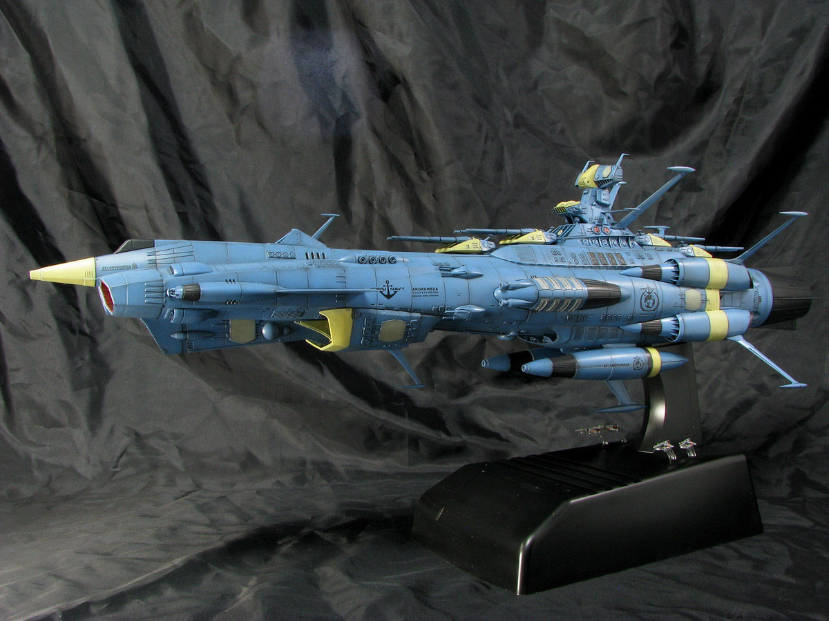 「ーー様製作ご依頼品」アンドロメダ級一番艦アンドロメダ(1/1000) 1/1000 バンダイ アンドロメダ級一番艦アンドロメダ 制作依頼品 ⑥