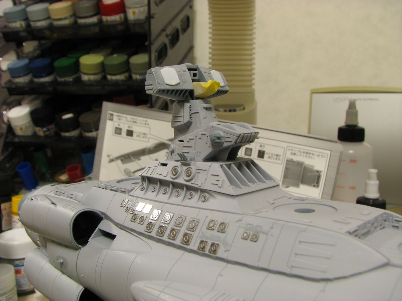 「ーー様製作ご依頼品」アンドロメダ級一番艦アンドロメダ(1/1000) 1/1000 バンダイ アンドロメダ級一番艦アンドロメダ 制作依頼品