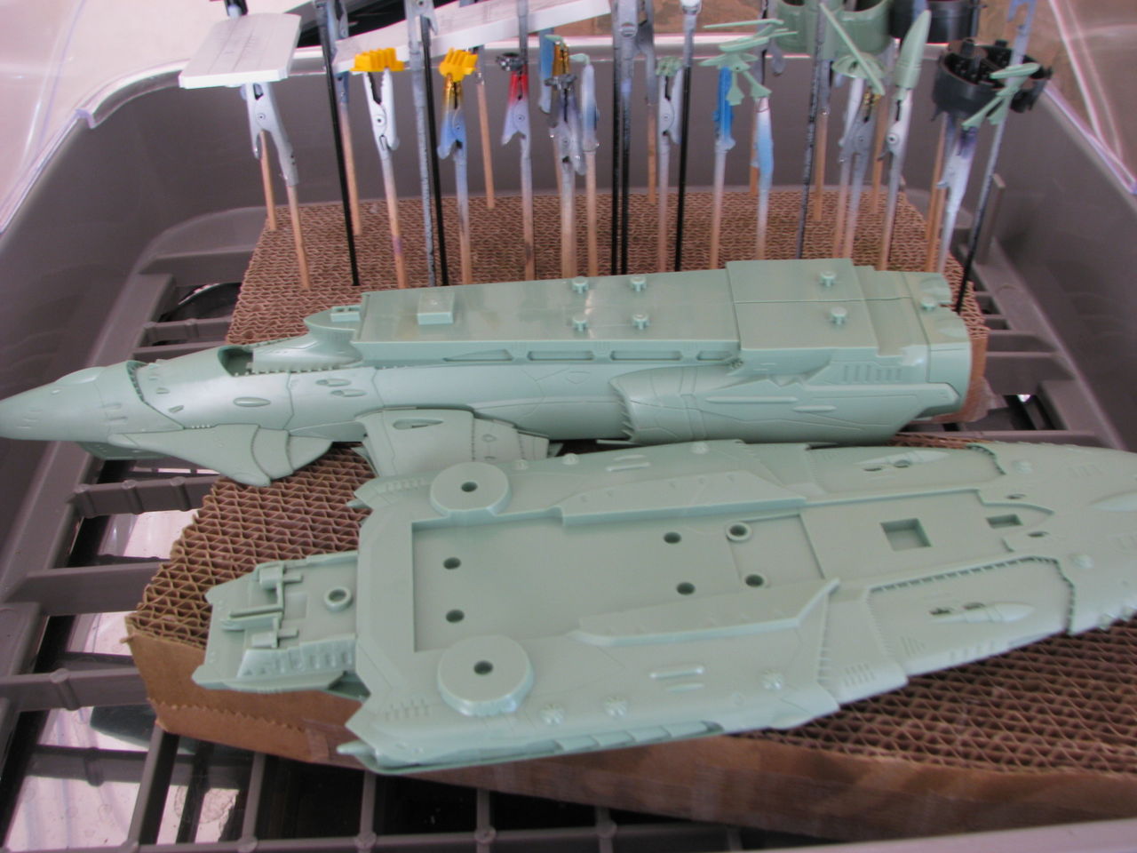 1/1000 バンダイ ナスカ級打撃型航宙母艦 キスカ : ゆりかご亭