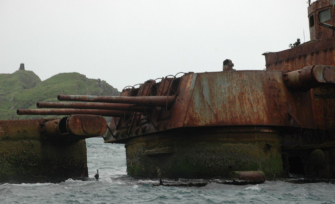ノルウェー沖の巡洋艦ムルマンスク近影 08年7月25日 旧ロシア ソ連海軍報道情報管理部