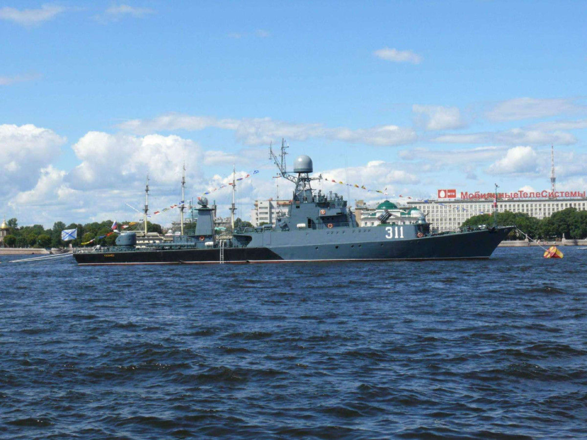 海軍記念日前日のネヴァ川 7月26日 その1 旧ロシア ソ連海軍報道情報管理部