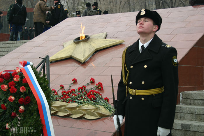 祖国防衛軍の日 のウラジオストク 旧ロシア ソ連海軍報道情報管理部