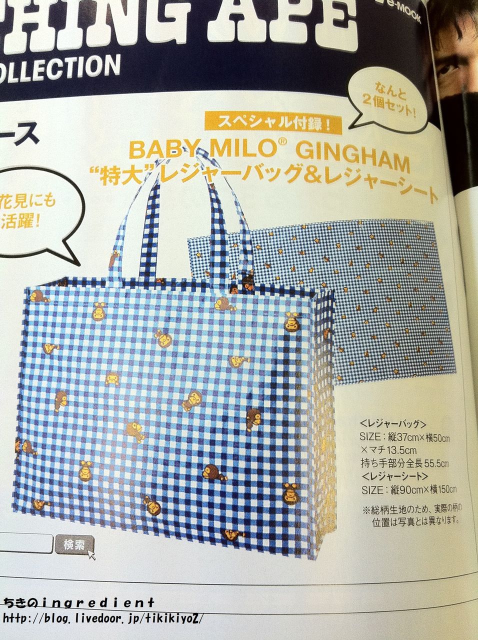 雑誌付録インフォ 追加情報 ちきのingredient