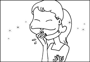 ちくわの穴から星☆を見た ＊子育て4コマ-JBA3