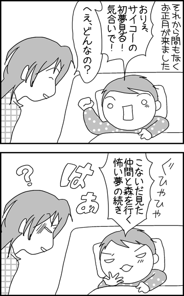 ちくわの穴から星☆を見た *4コマ-夢3