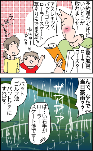 ちくわの穴から星☆を見た *4コマ-キャンプクロとら1
