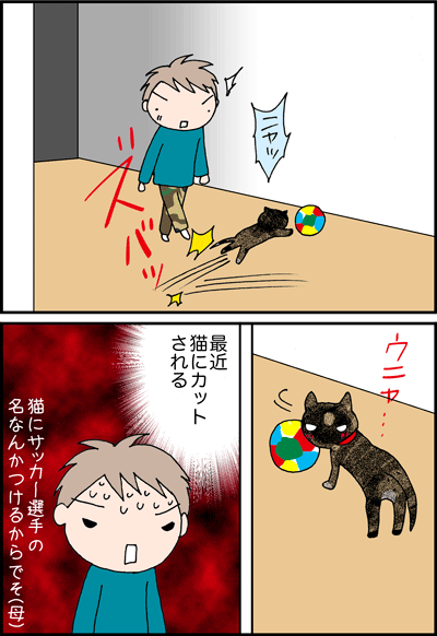 ちくわの穴から星☆を見た ＊4コマ-ボール２