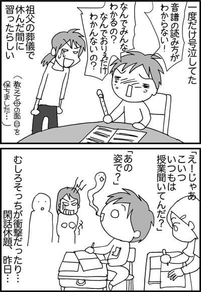 ちくわの穴から星☆を見た *4コマ-宿題4