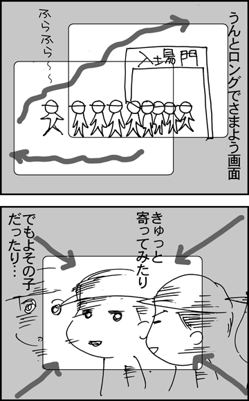 ちくわの穴から星☆を見た ＊4コマ-運動会ラスト１