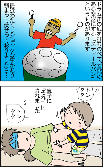 ちくわの穴から星☆を見た ＊4コマ-ドラム１