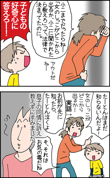 ちくわの穴から星☆を見た ＊4コマ-しっこ２