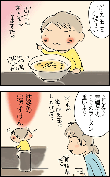 ちくわの穴から星☆を見た ＊4コマ-替え玉１