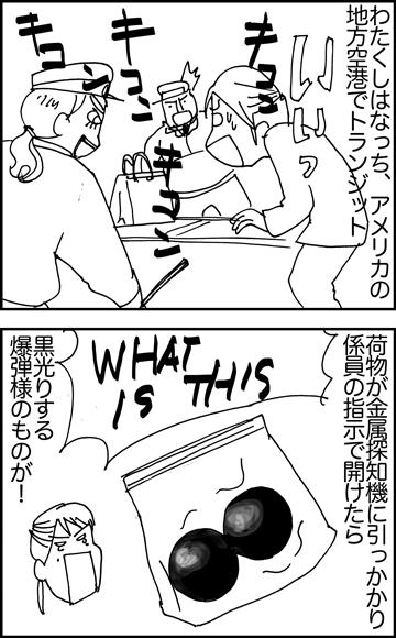 ちくわの穴から星☆を見た *4コマ-飛行機2