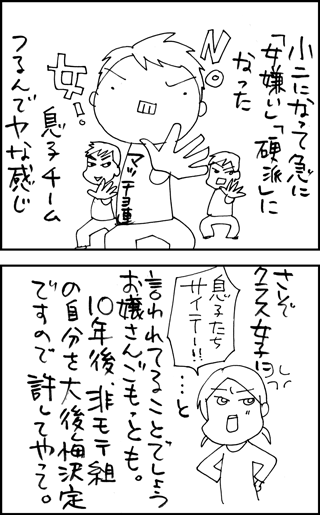 ちくわの穴から星☆を見た ＊4コマ-マッチョ1