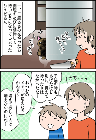 ちくわの穴から星☆を見た ＊4コマ-シャビ１