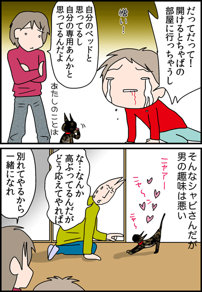 ちくわの穴から星☆を見た *4コマ-シャビ2