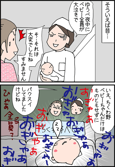 ちくわの穴から星☆を見た ＊4コマ-寝る２