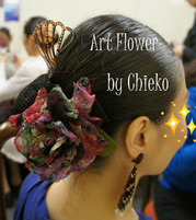 バラのコサージュ(Art Flower)
