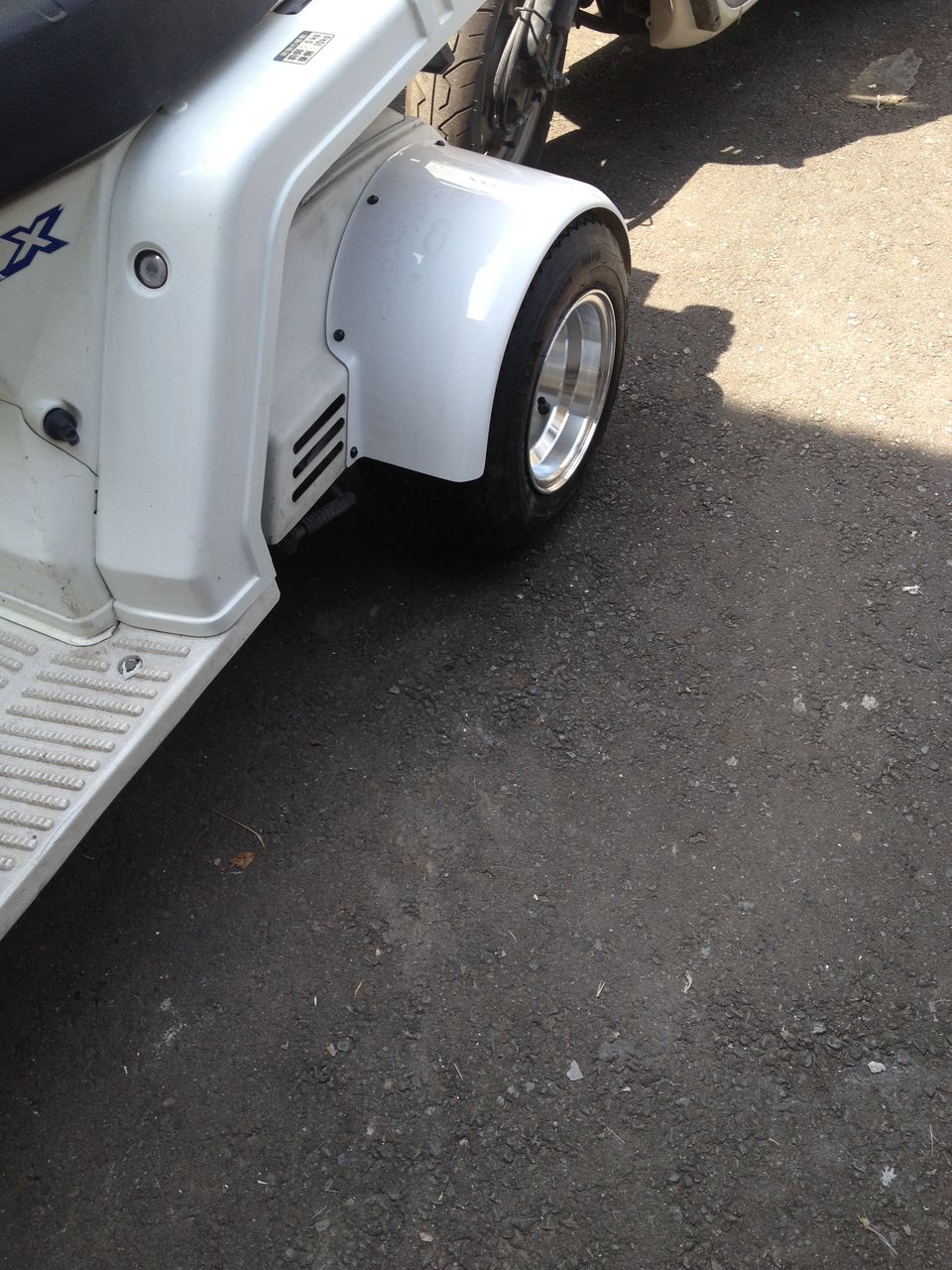 ジャイロ用　ダグラスホイール　8インチ　7J タイヤDURO スペーサー付‼️ ジャイロ用ダグラスホイール8インチ7J タイヤDURO スペーサー付‼️