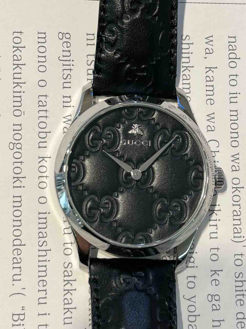 GUCCI ゴールド 時計 GGパターン グッチ GUCCI グリップウォッチ 157.3 ゴールド メッキ クオーツ