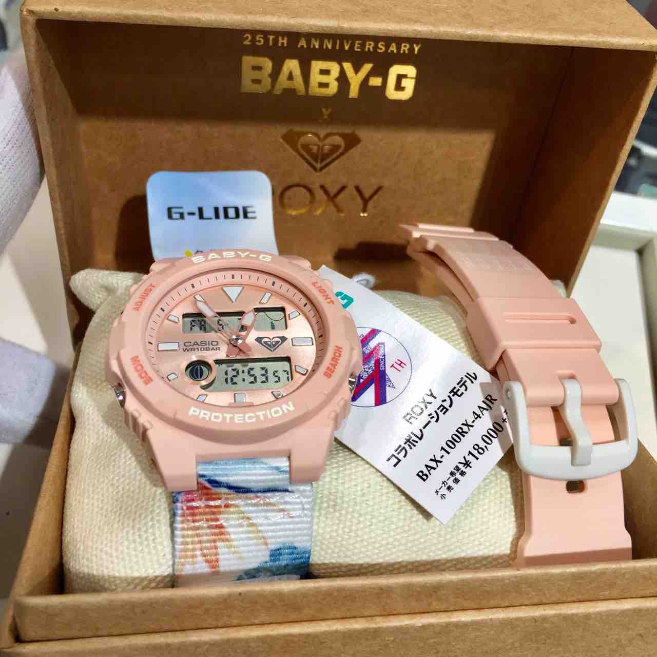 貴重　Baby-G×ROXYコラボ替ベルト付き ROXY×BABY-G】替えベルト付き限定モデル : タイムズギア あべの