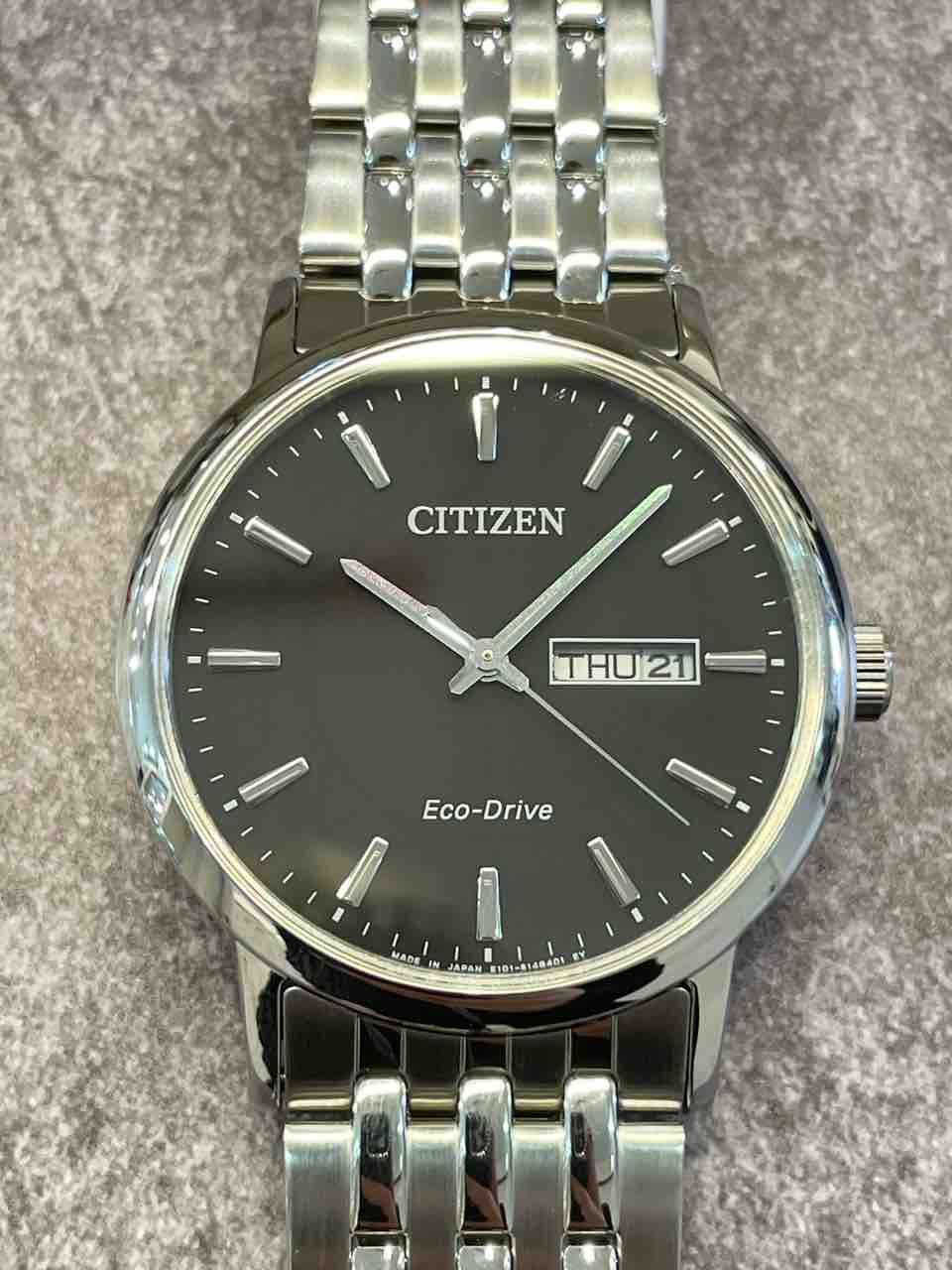 シチズン エコ・ドライブ デイデイト BM9010-59E ソーラー メンズ CITIZEN】デイデイト付きシンプルウォッチ【BM9010-59E】 : タイムズ