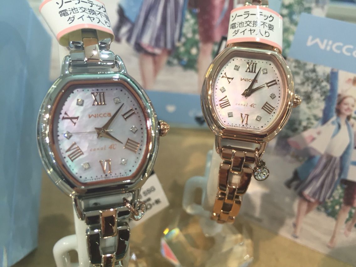 希少】Wicca×canal4℃ KL-0-561-92 ソーラー電波時計