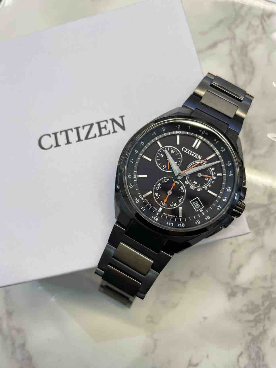 CITIZEN】ATTESAブラックチタン!充実のスペック【CB5045-60E