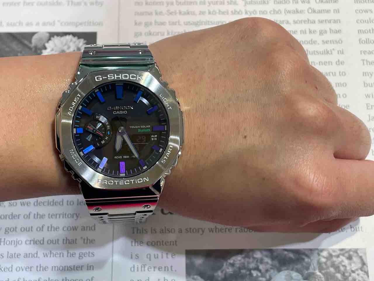 G-SHOCK】レインボーカラーが魅力【GM-B2100PC-1AJF G-SHOCK】レインボーカラーが魅力【GM-B2100PC-1AJF