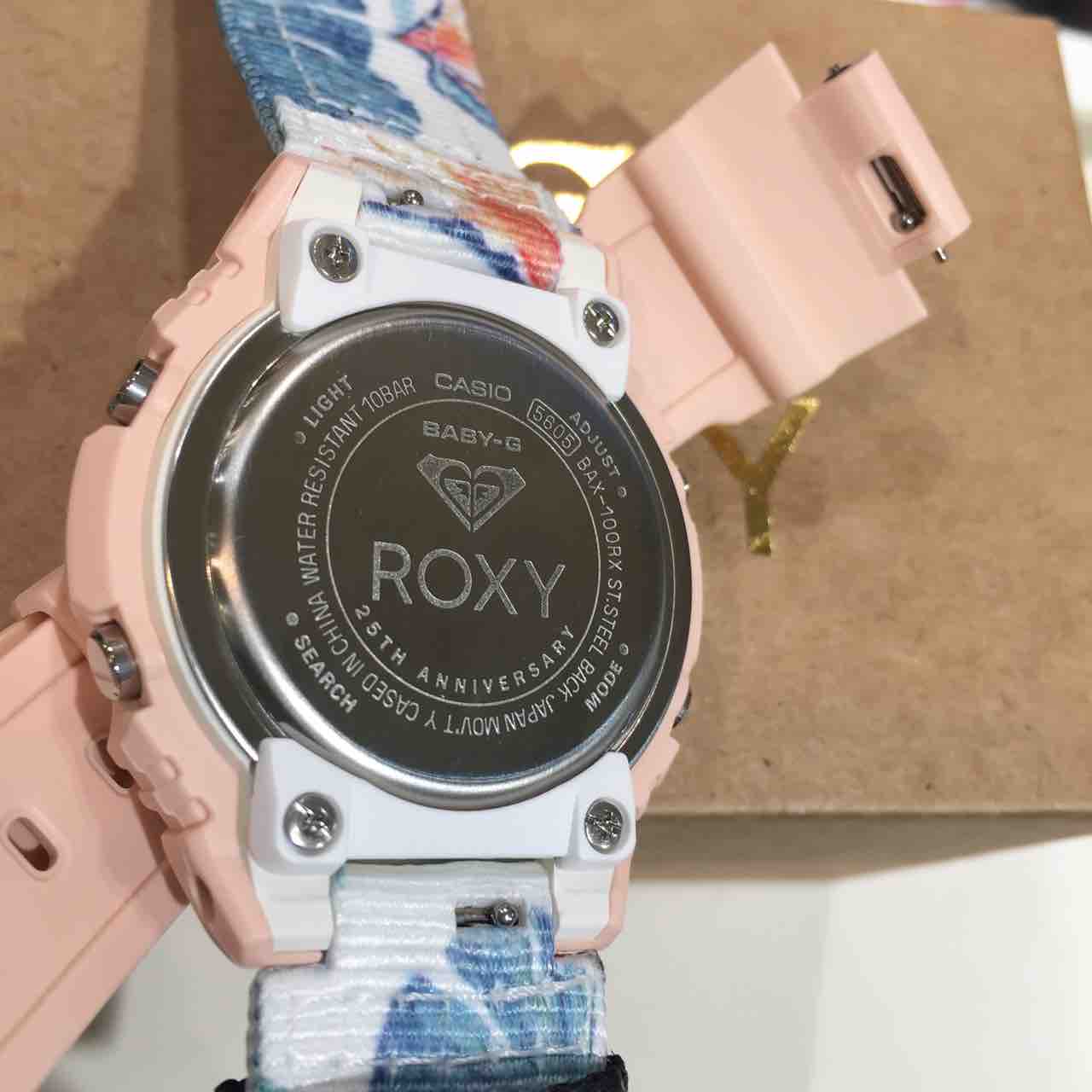 貴重　Baby-G×ROXYコラボ替ベルト付き ROXY×BABY-G】替えベルト付き限定モデル : タイムズギア あべの