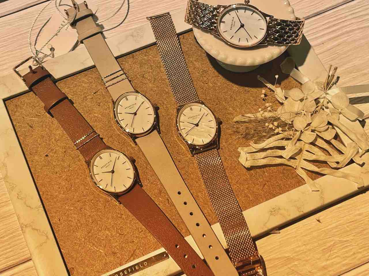 ローズフィールド 腕時計 Oval OWGSR-OV02 レディース ゴールド ROSEFIELD ELLESOBBLG-O51OCWSRG-O42 : タイムズギア