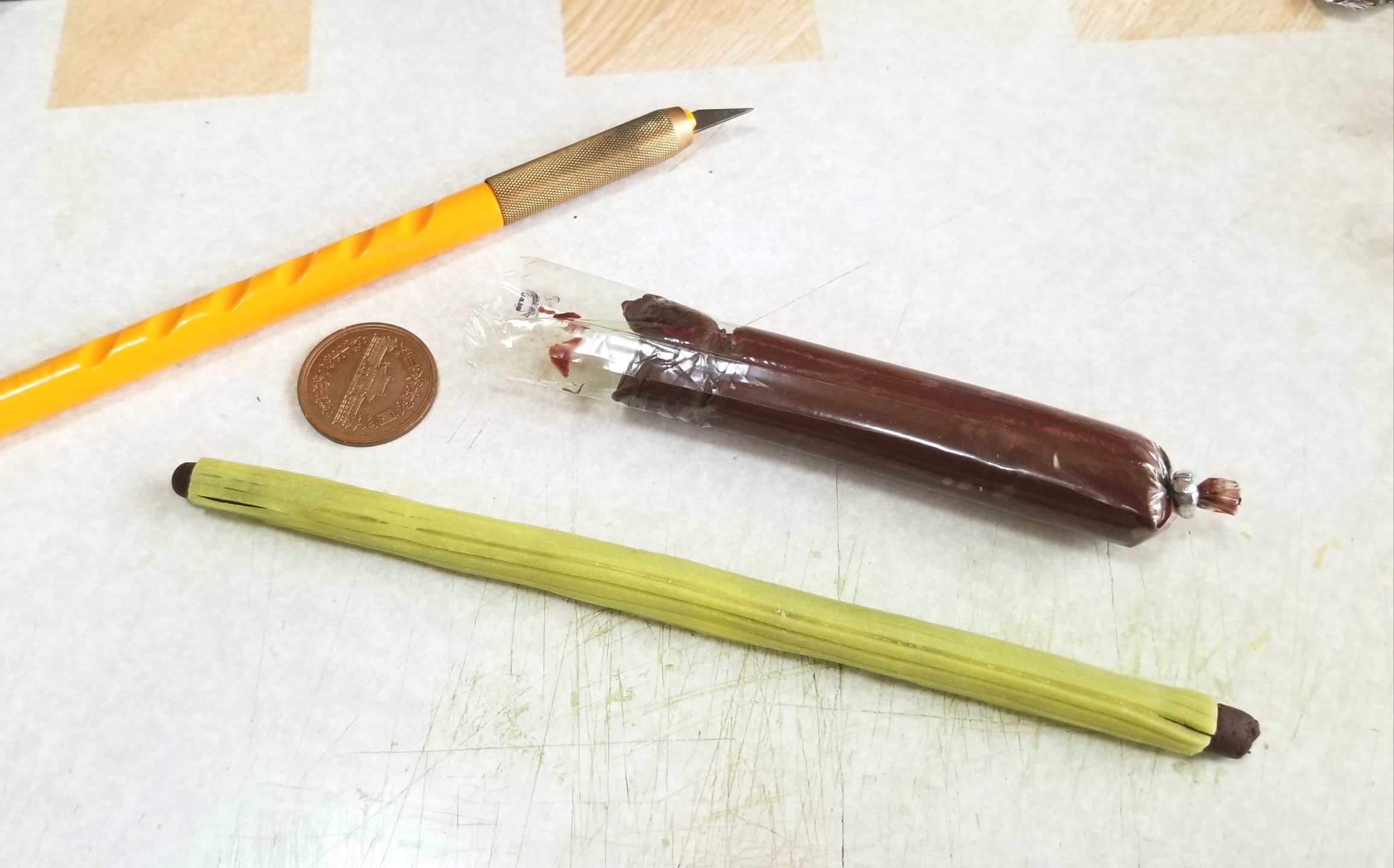 ミニチュアフード,和菓子,生菓子,作り方,あんこ,樹脂粘土