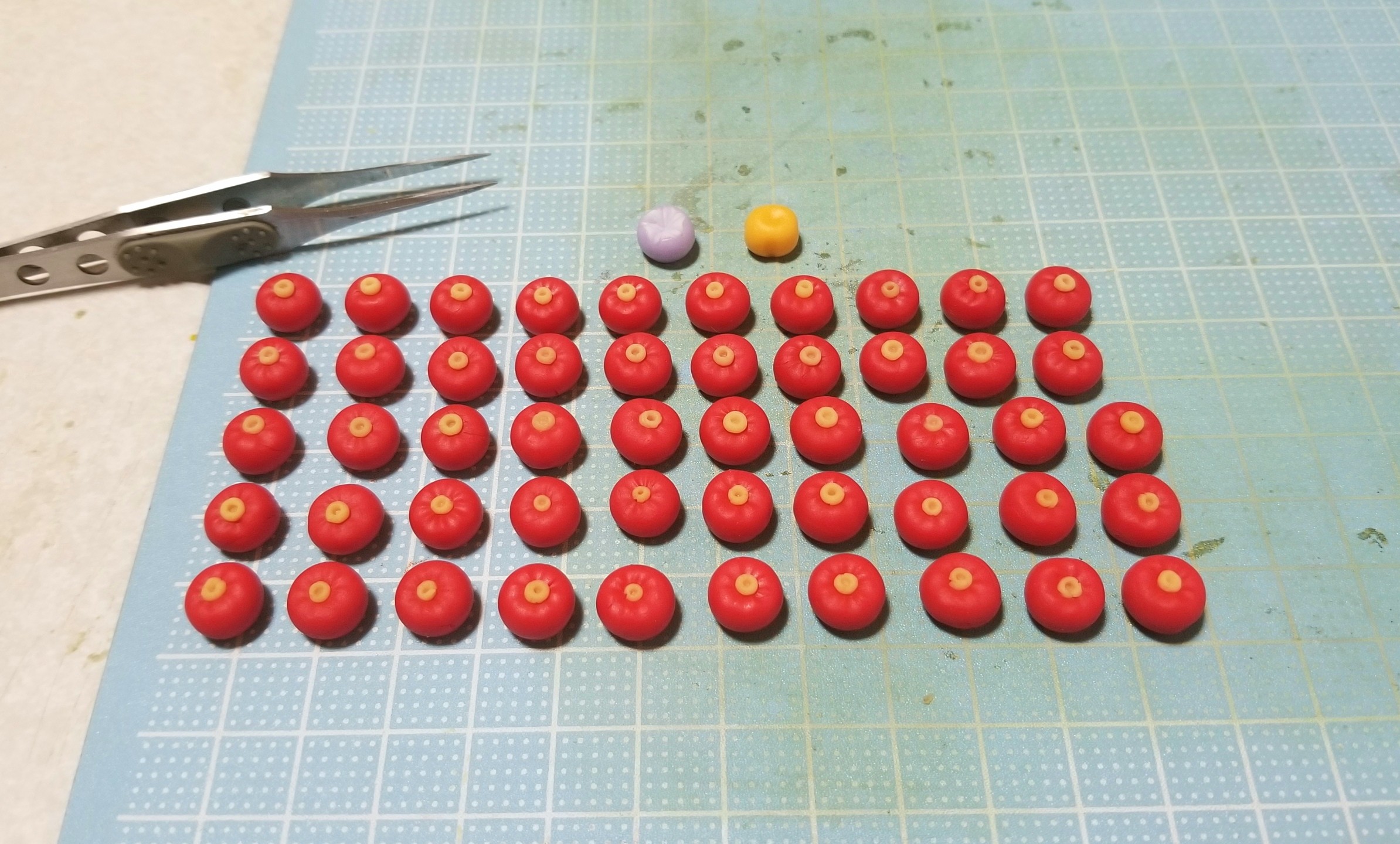 ミニチュアフード,和菓子,練りきり,椿,樹脂粘土,作り方,ハンドメイド