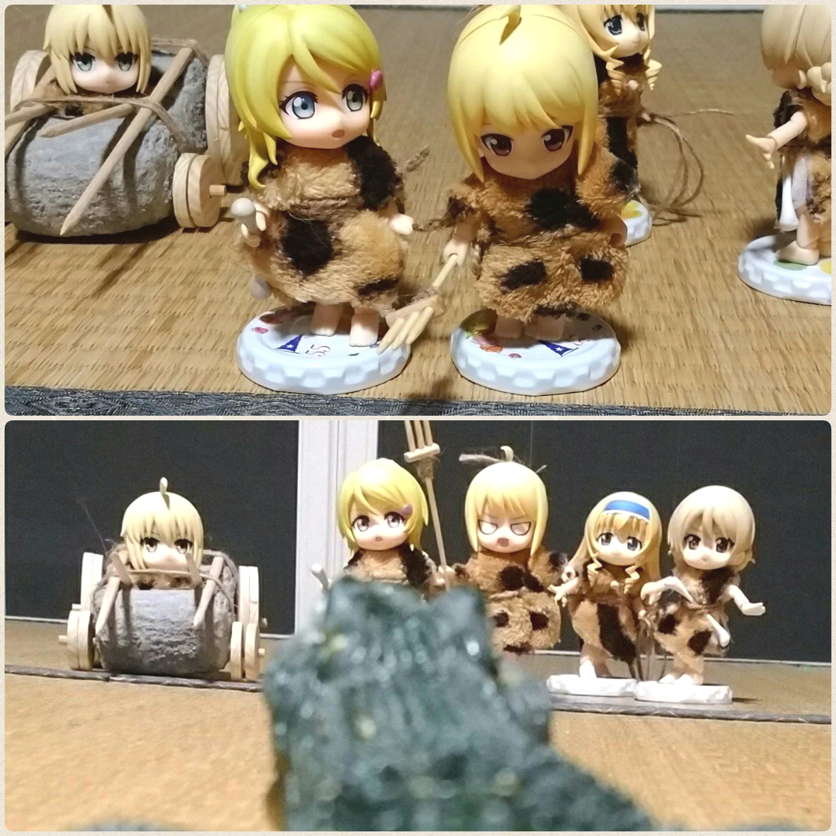 おもしろい,愉快な仲間,楽しい原始人,キューポッシュ,ドールあそび