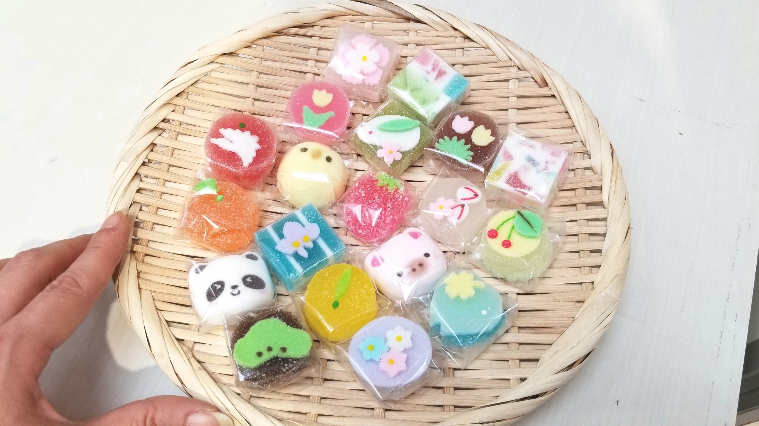 かわいい綺麗な和菓子生菓子京都特産品展フジ食べるのもったいない