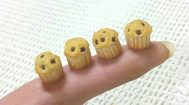 小さいかわいいミニチュアスイーツお菓子おいしいマフィン手作り小物