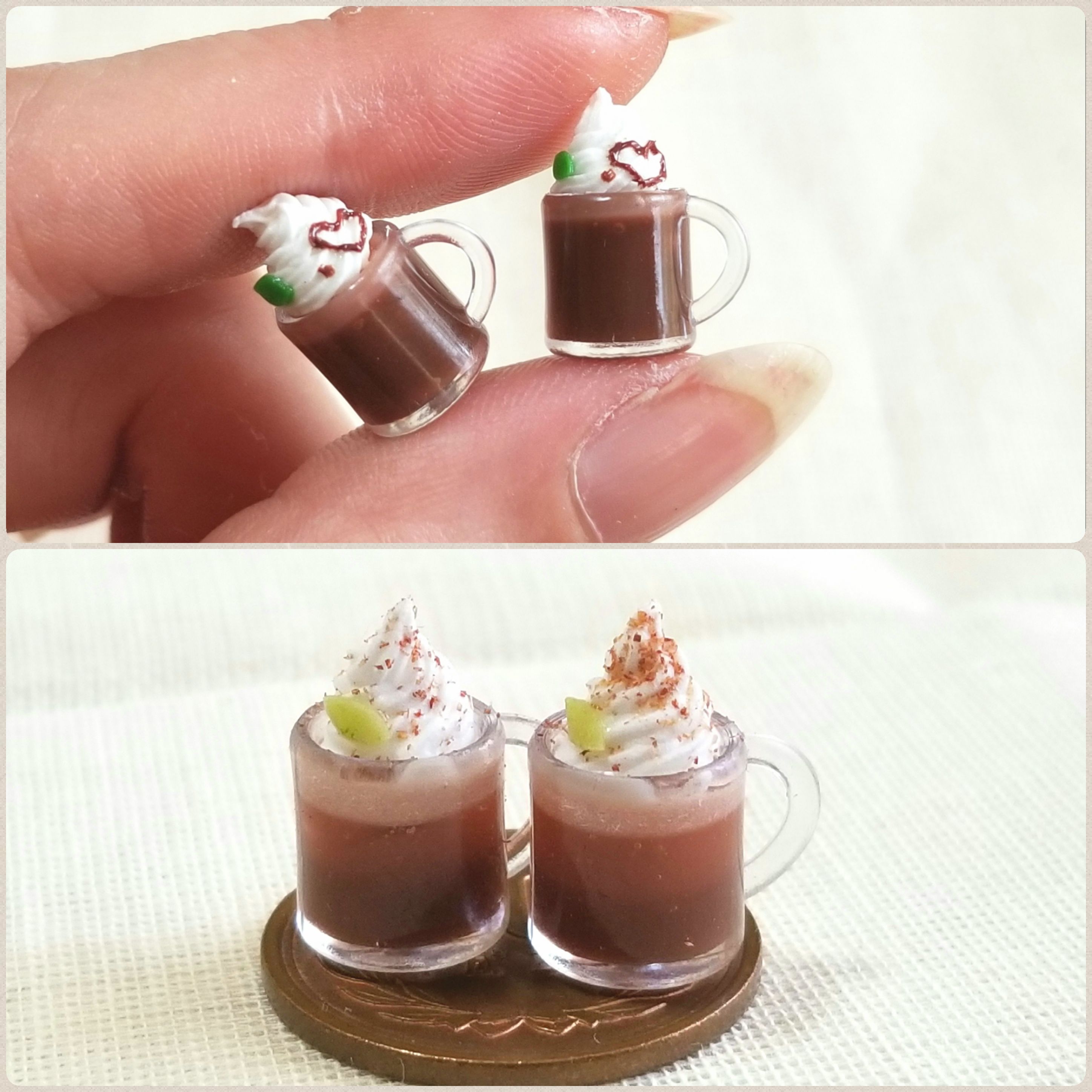 美味しいココアフロート,カプチーノ,お洒落で可愛い,キューポッシュ