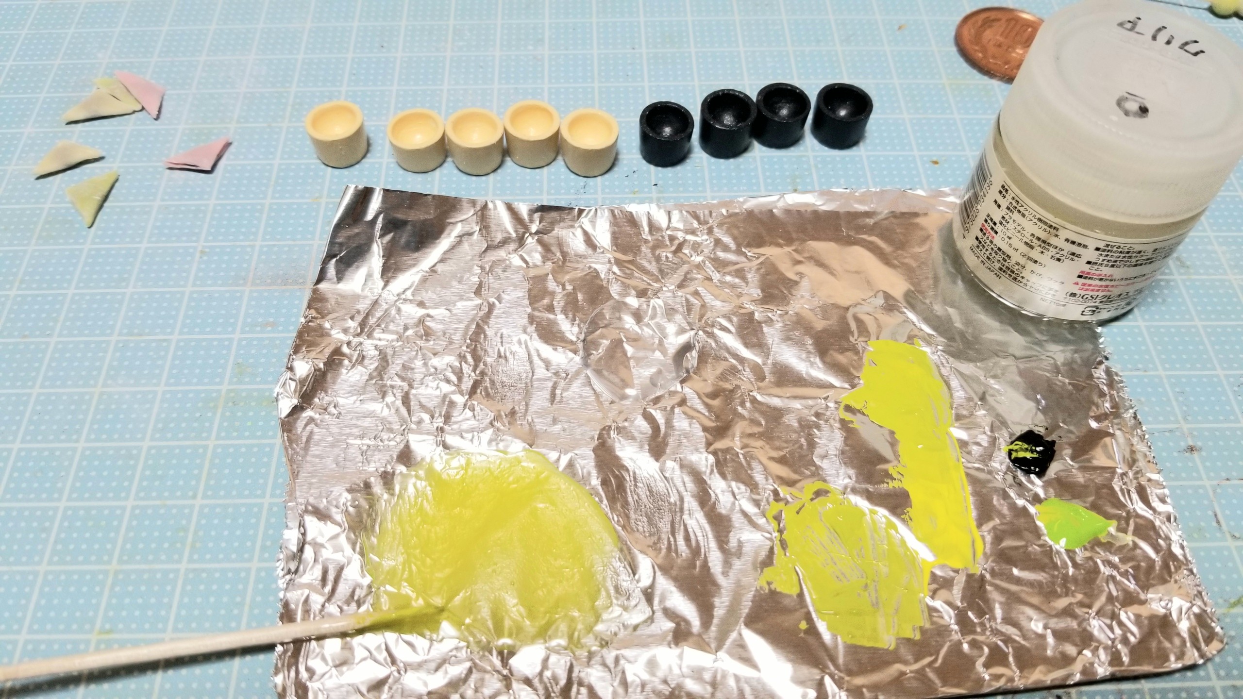 ミニチュアフードお抹茶の作り方レジンハンドメイドフェイク楽しい