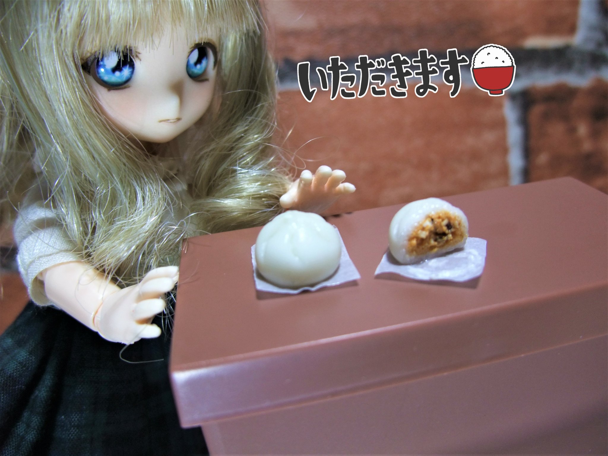 スウィーツドール,肉まん,あまむす,ドール用品小物,ミニチュアフード