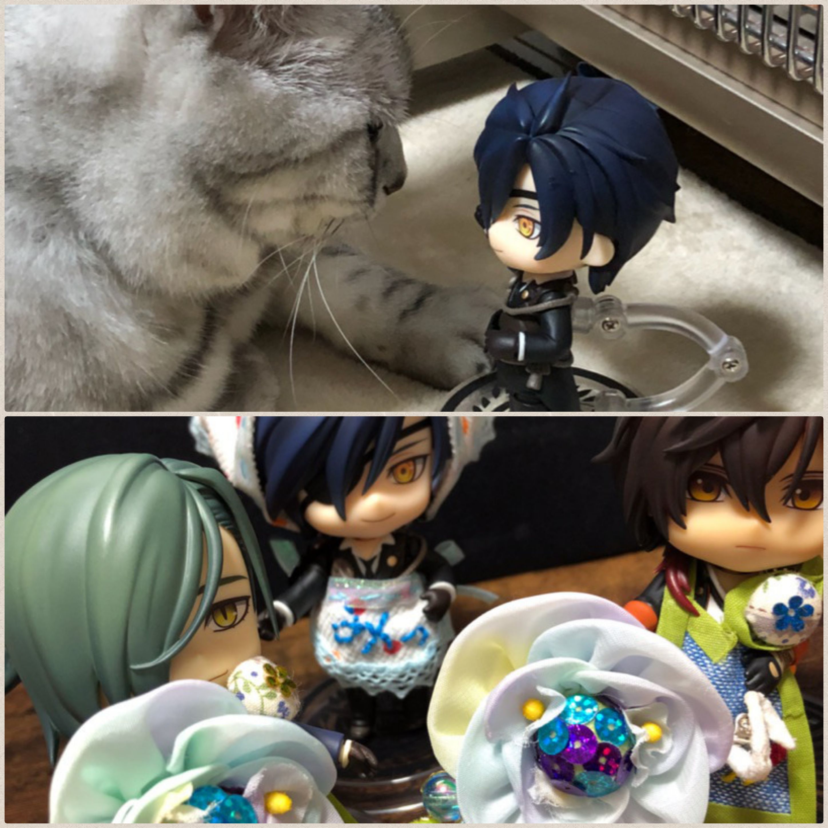 燭台切光忠,ねんどろいど刀剣乱舞,可愛い猫ちゃんとドール撮影